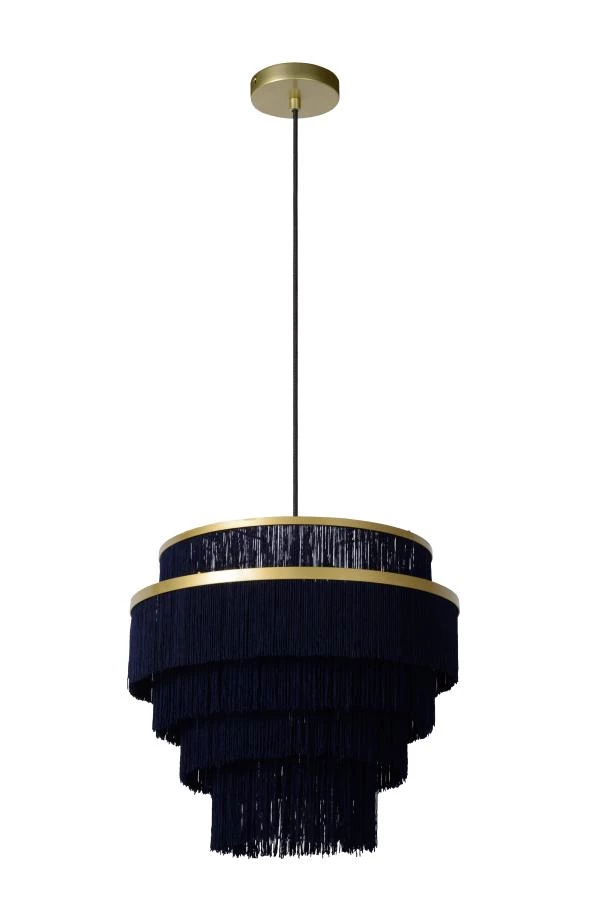 Lucide EXTRAVAGANZA FRILLS - Hanglamp - Ø 42 cm - 1xE27 - Mat Goud / Messing - uit